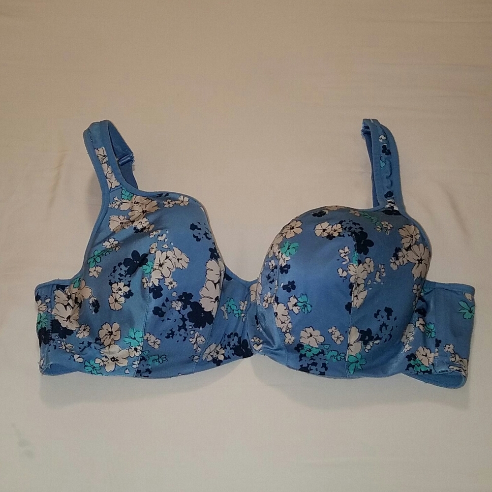 Cacique Blue Floral Bra
